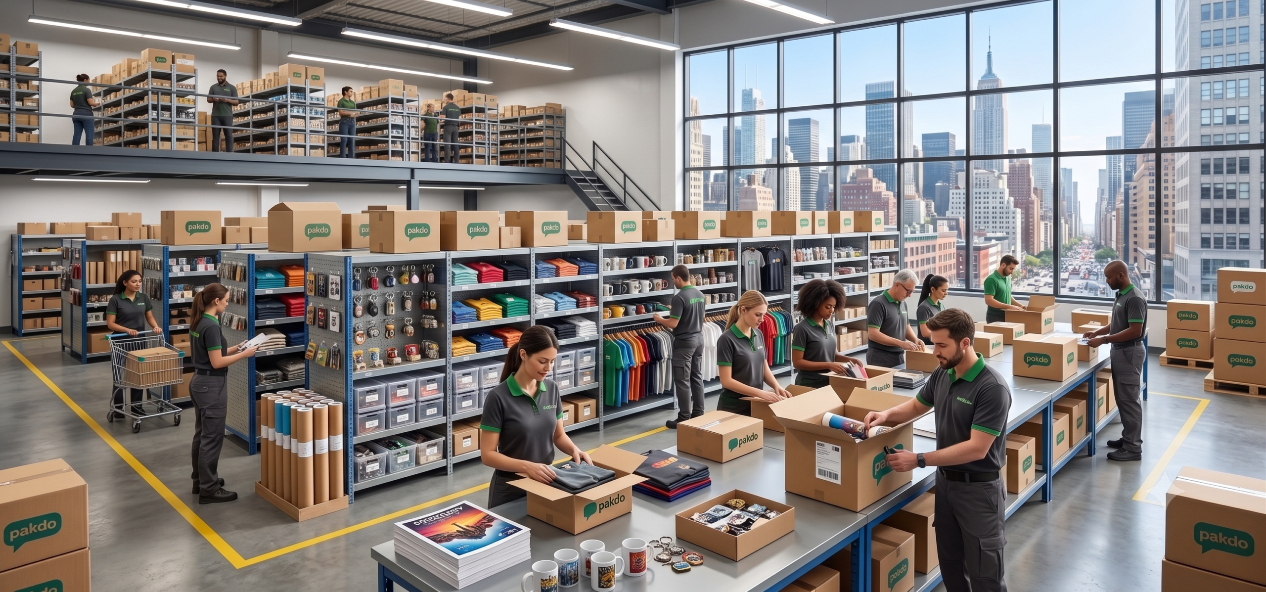 Fulfillment Merchandising mit Lagerung, Variantenverwaltung und Versand
