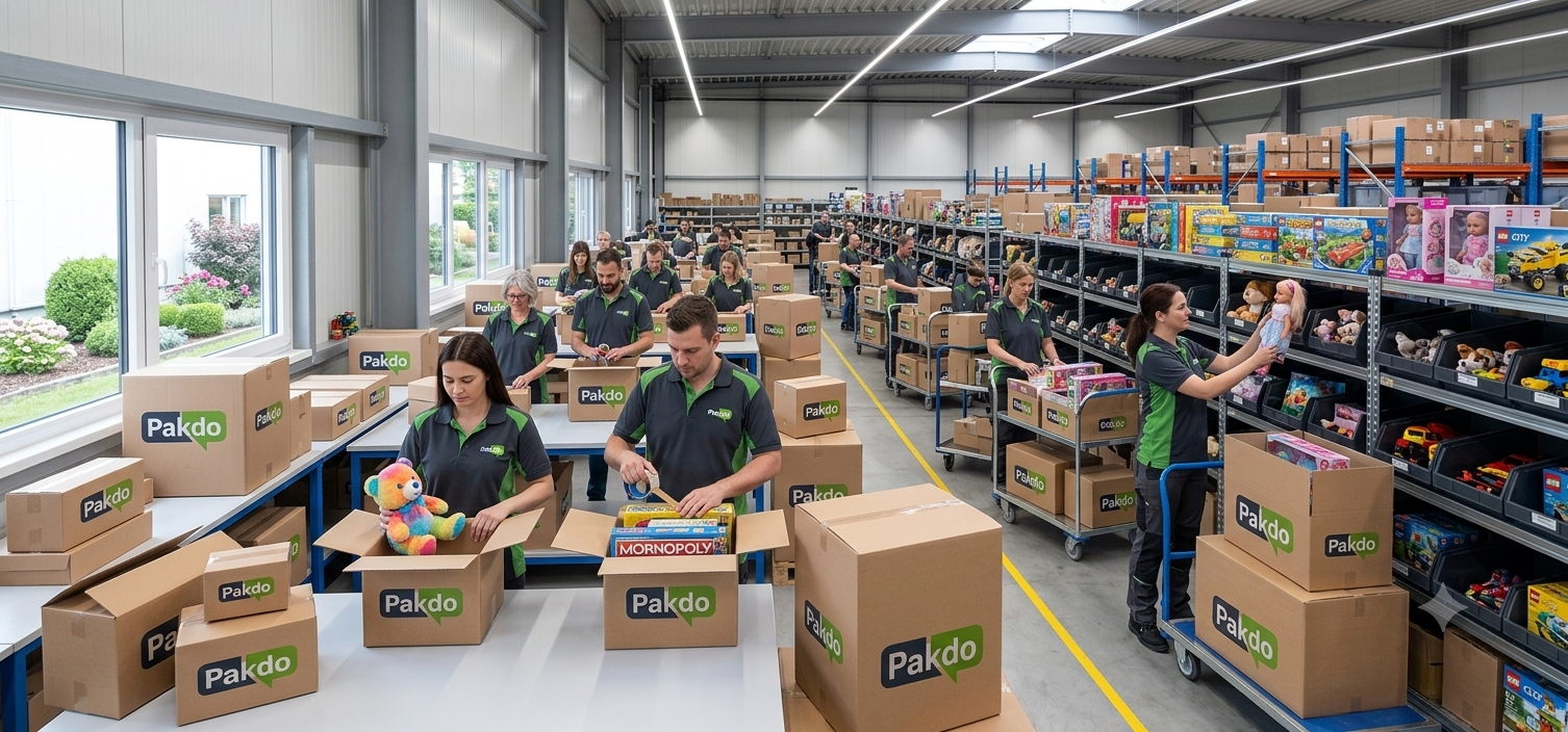 Fulfillment Spielsachen mit Lagerung, Pick & Pack und Versand