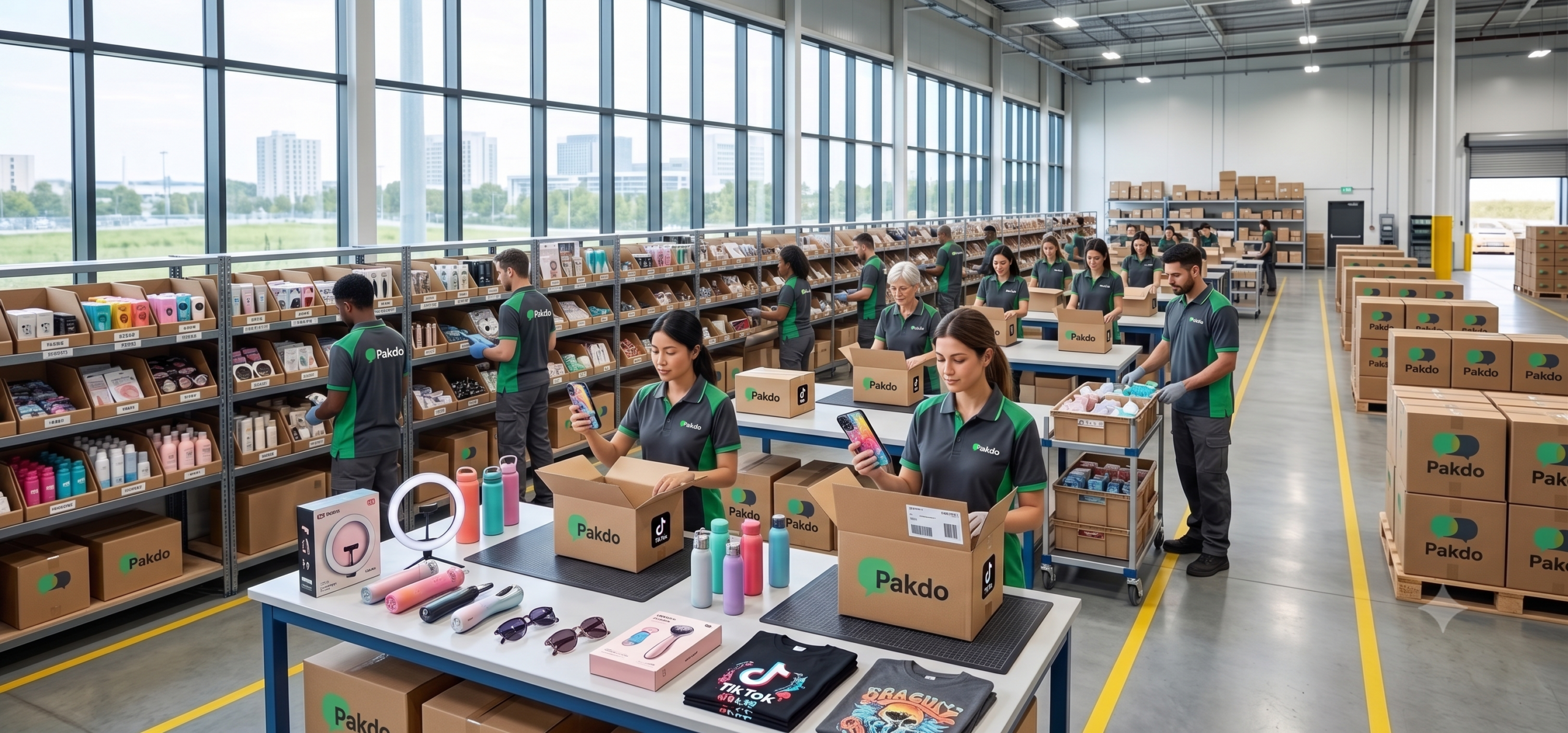 Fulfillment TikTok Shops mit Lagerung, Pick & Pack und schnellem Versand